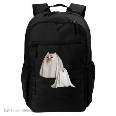 Ghost Cat Meme Funny Halloween Backpack