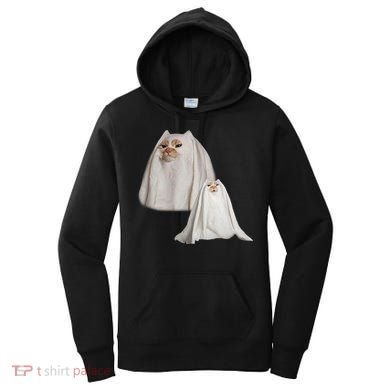 Ghost Cat Meme Funny Halloween Women's Hoodie