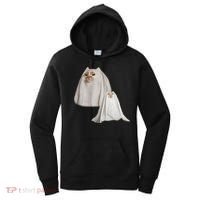 Ghost Cat Meme Funny Halloween Women's Hoodie thumb 0