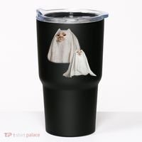 Ghost Cat Meme Funny Halloween Tumbler thumb 0