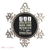 God Created Man & Woman Democrats Created All Other Genders Ornament thumb 0