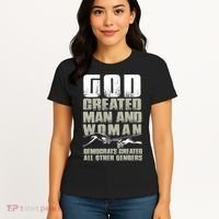 God Created Man & Woman Democrats Created All Other Genders Women's T-Shirt thumb 4