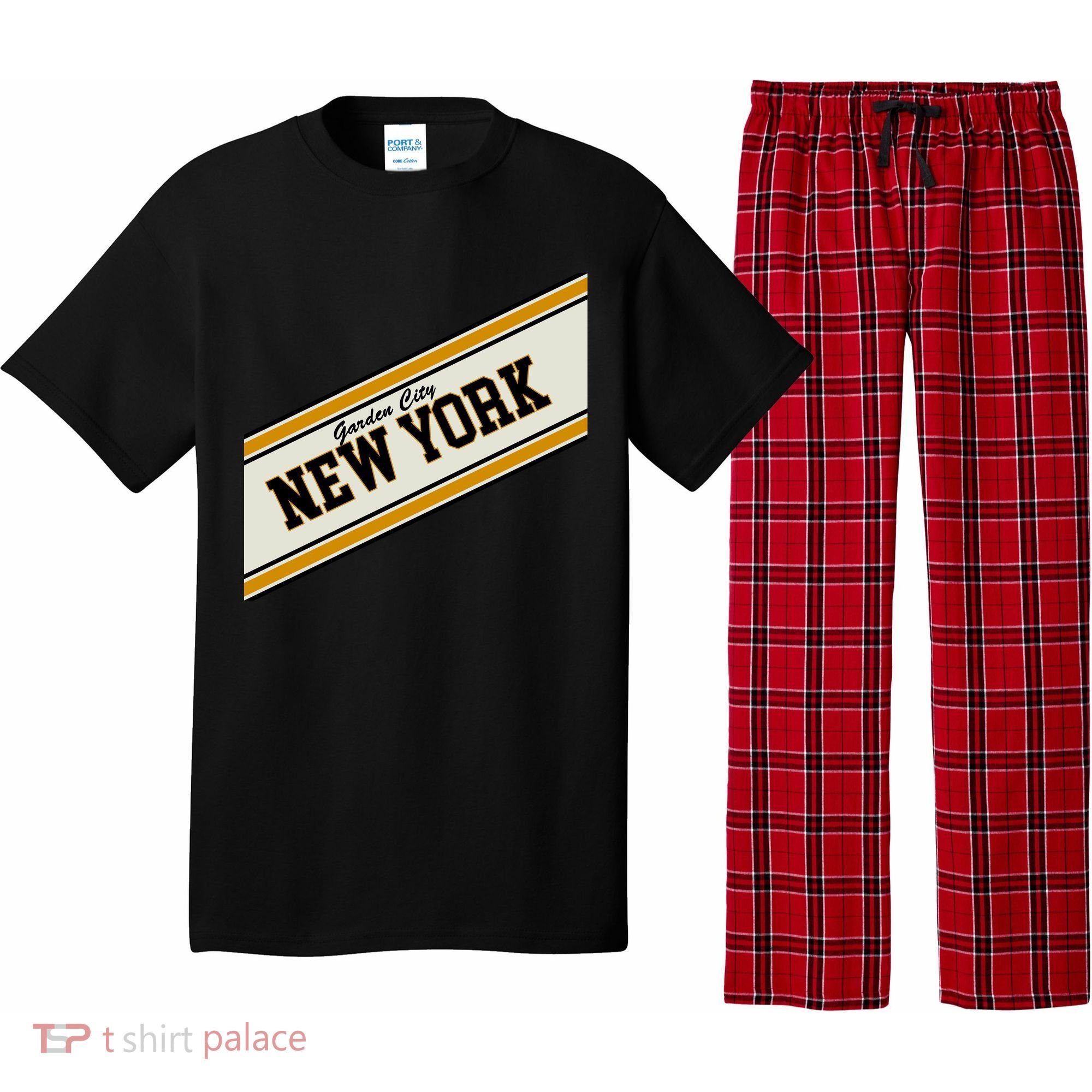 Garden City New York Varsity Logo Pajama Set
