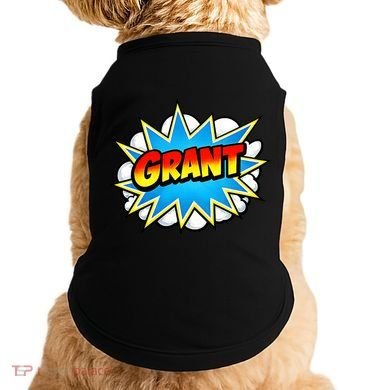 Grant Comic Name Retro Doggie Tank