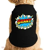 Grant Comic Name Retro Doggie Tank thumb 0