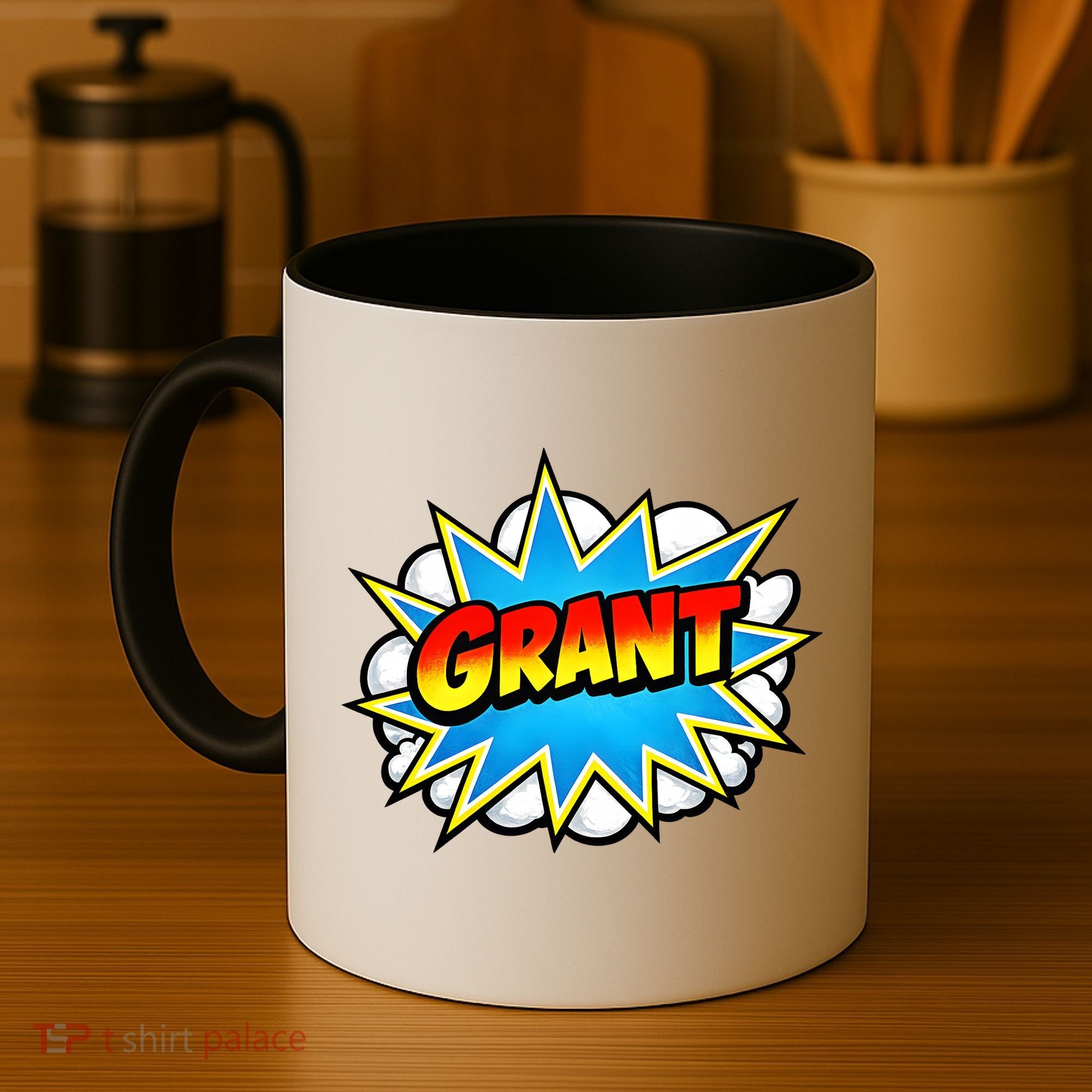 Grant Comic Name Retro Coffee Mug