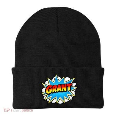 Grant Comic Name Retro Beanie