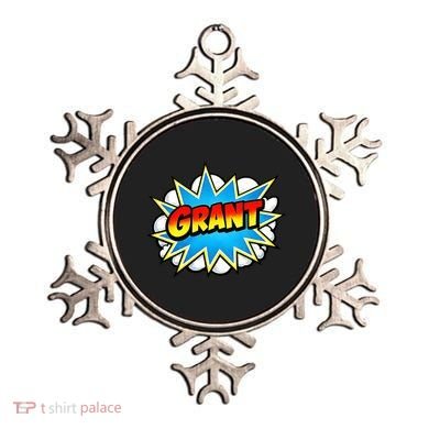 Grant Comic Name Retro Ornament