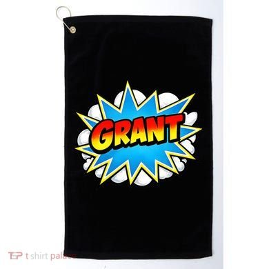 Grant Comic Name Retro Golf Towel