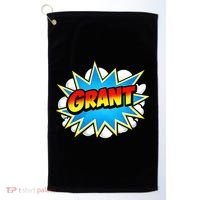 Grant Comic Name Retro Golf Towel thumb 0