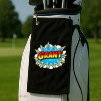 Grant Comic Name Retro Golf Towel thumb 2