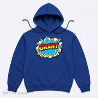 Grant Comic Name Retro Hoodie thumb 0