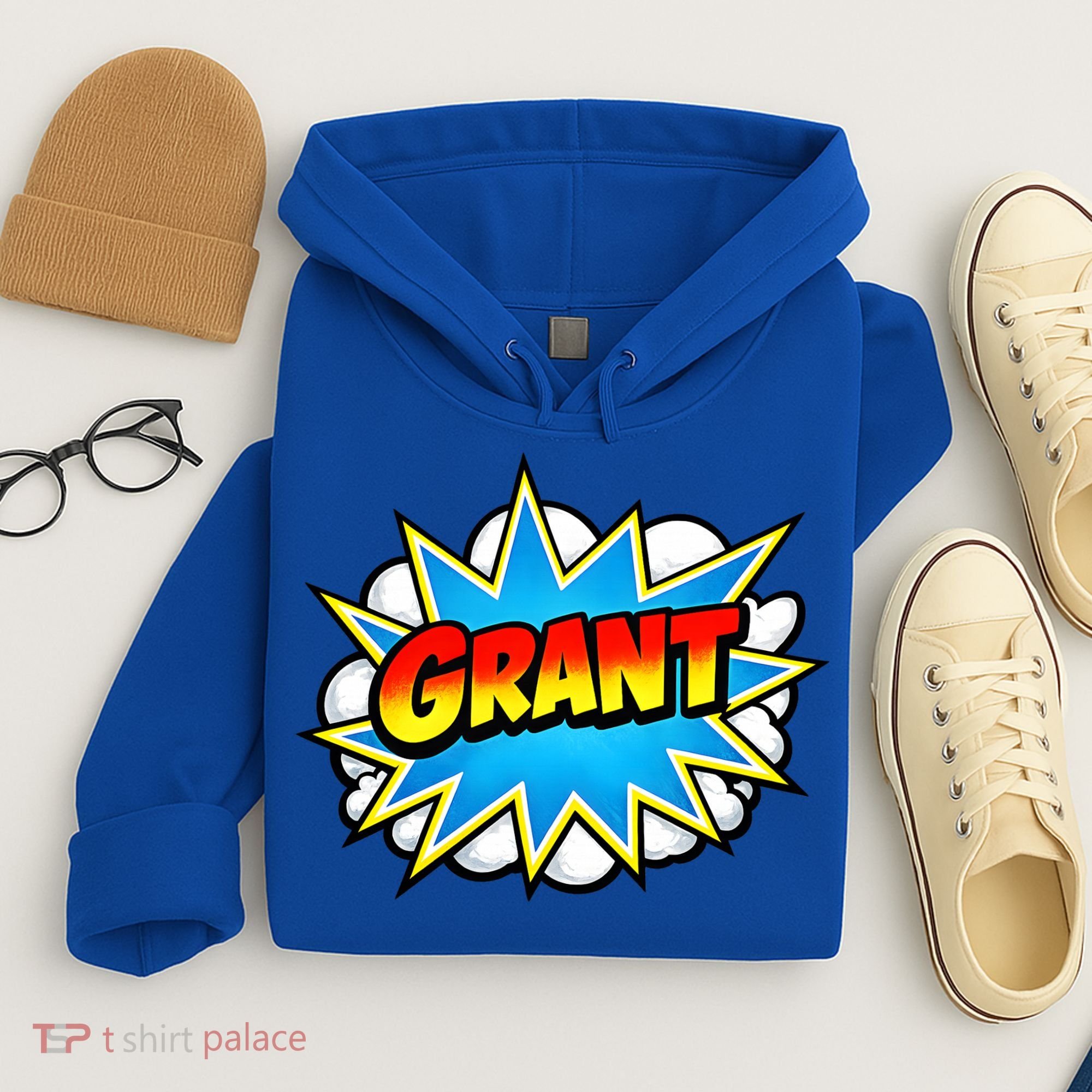 Grant Comic Name Retro Hoodie