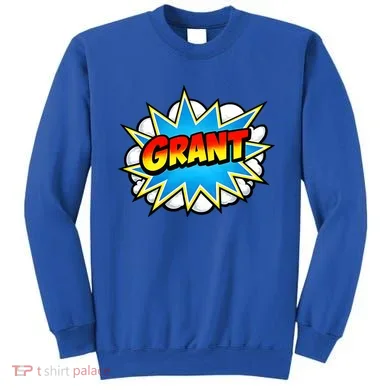 Grant Comic Name Retro Sweatshirt