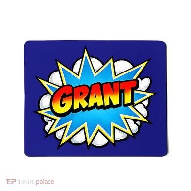 Grant Comic Name Retro Mousepad