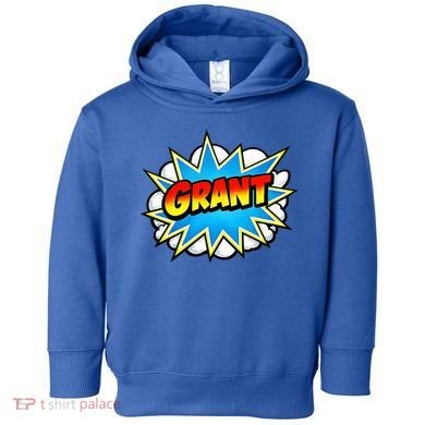 Grant Comic Name Retro Toddler Hoodie
