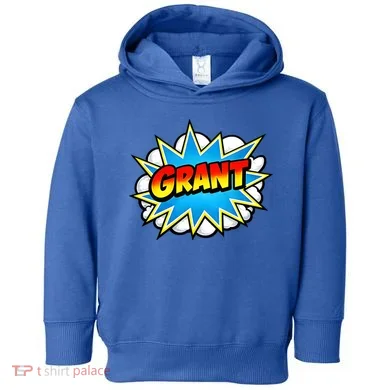 Grant Comic Name Retro Toddler Hoodie