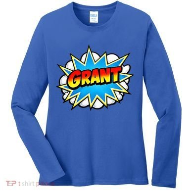 Grant Comic Name Retro Women's Long Sleeve Shirt