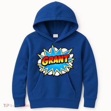Grant Comic Name Retro Kids Hoodie
