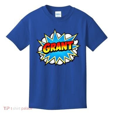 Grant Comic Name Retro Kids T-Shirt