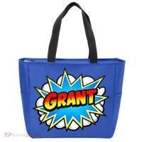 Grant Comic Name Retro Tote Bag thumb 0