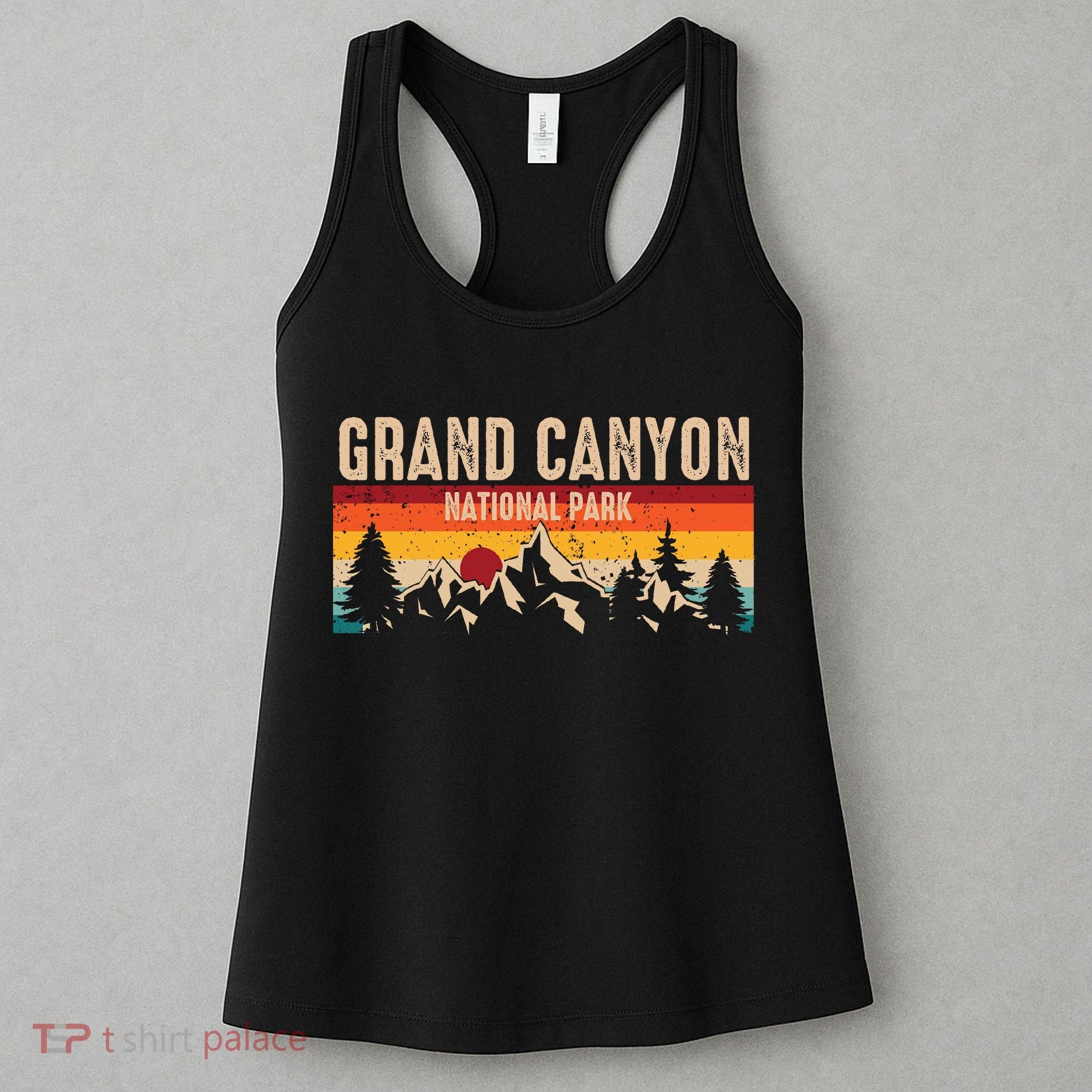 Grand Canyon National Park Arizona Travel Lover Camping Retro Women's Tank Top