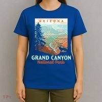Grand Canyon National Park Arizona Vintage Wpa Style Gift T-Shirt thumb 4