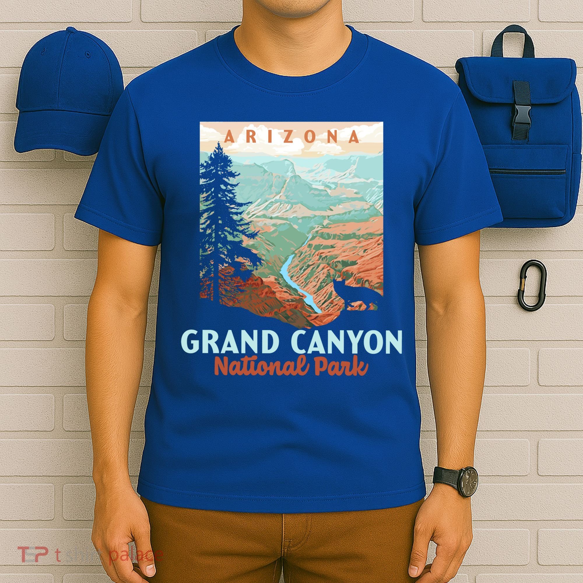 Grand Canyon National Park Arizona Vintage Wpa Style Gift T-Shirt