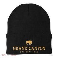 Grand Canyon National Park Arizona Bison Buffalo Graphic Beanie thumb 0
