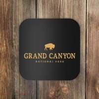 Grand Canyon National Park Arizona Bison Buffalo Graphic Coaster thumb 0