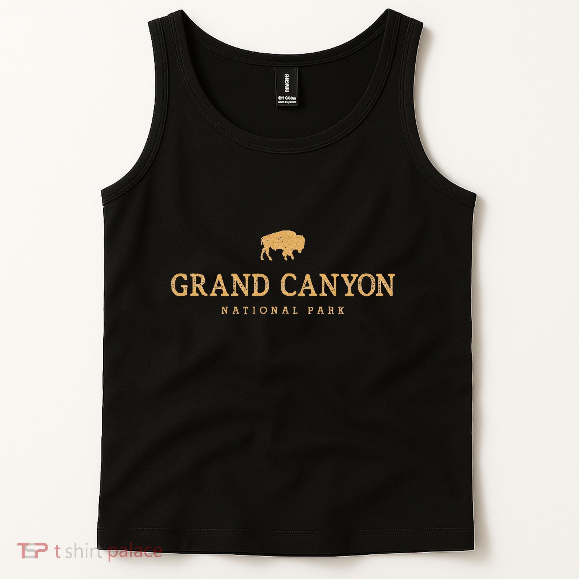 Grand Canyon National Park Arizona Bison Buffalo Graphic Tank Top