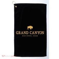 Grand Canyon National Park Arizona Bison Buffalo Graphic Golf Towel thumb 0