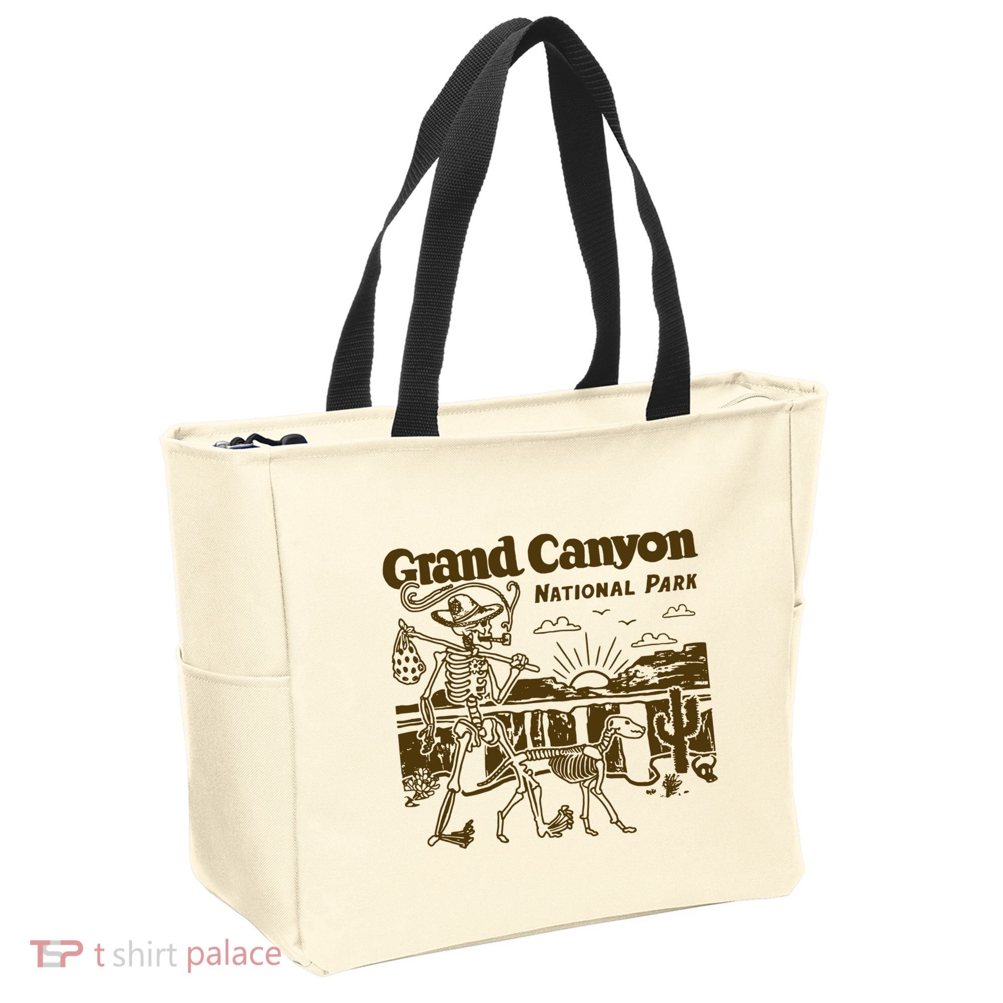 Grand Canyon National Park Monument Valley Funny Camping Tote Bag