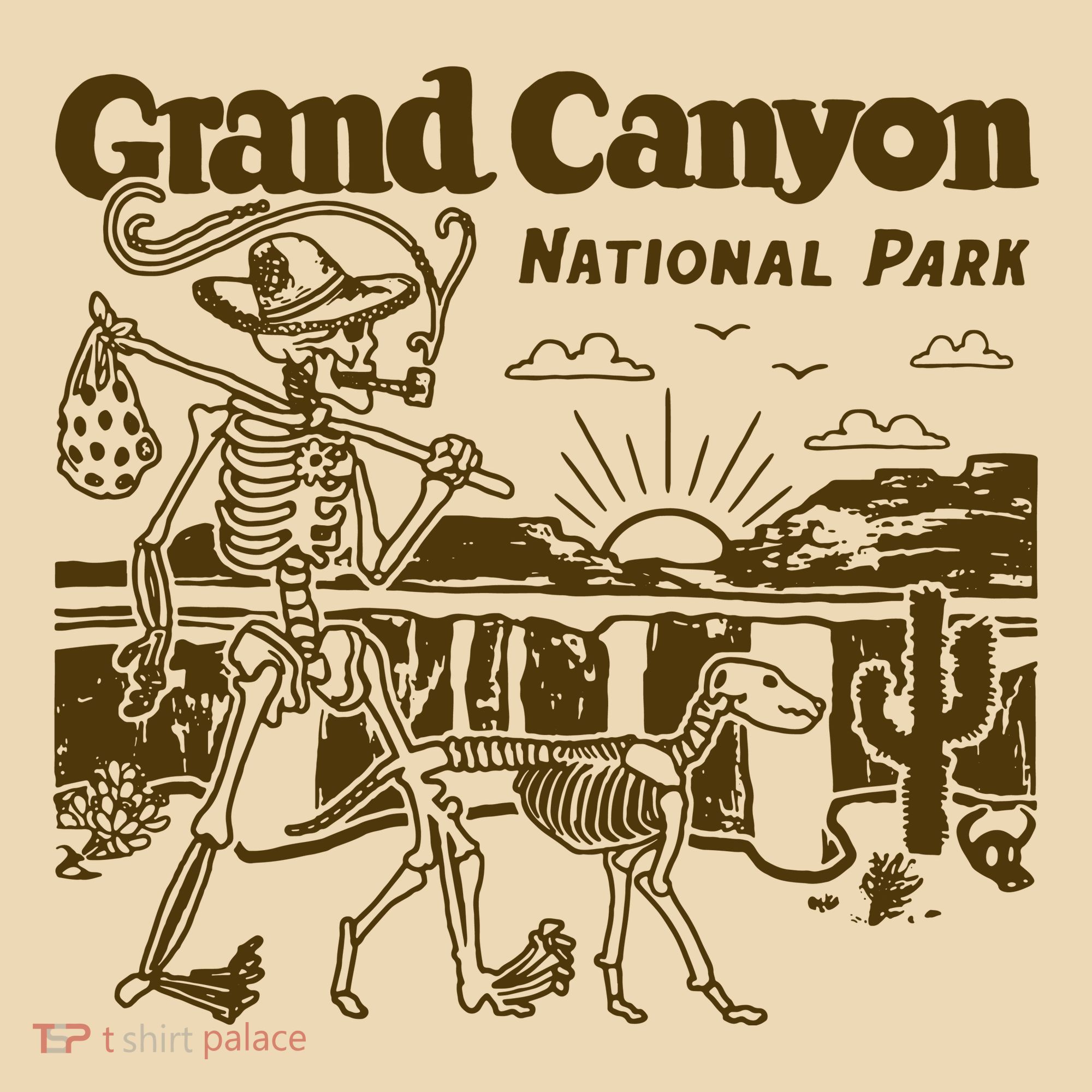 Grand Canyon National Park Monument Valley Funny Camping Tote Bag