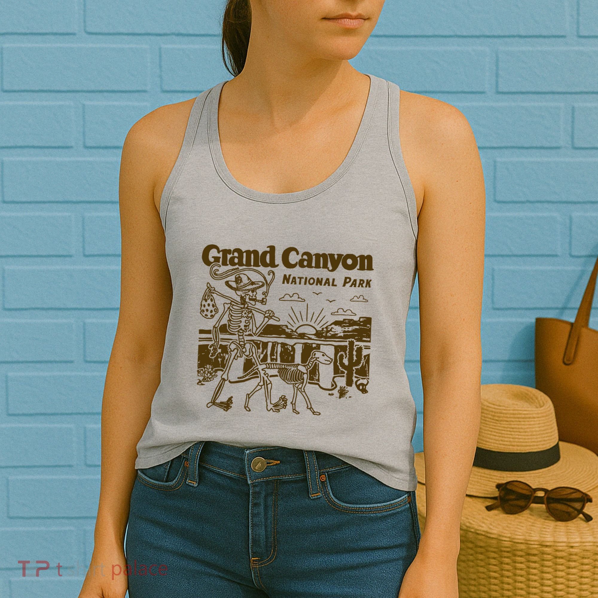 Grand Canyon National Park Monument Valley Funny Camping Women's Tank Top