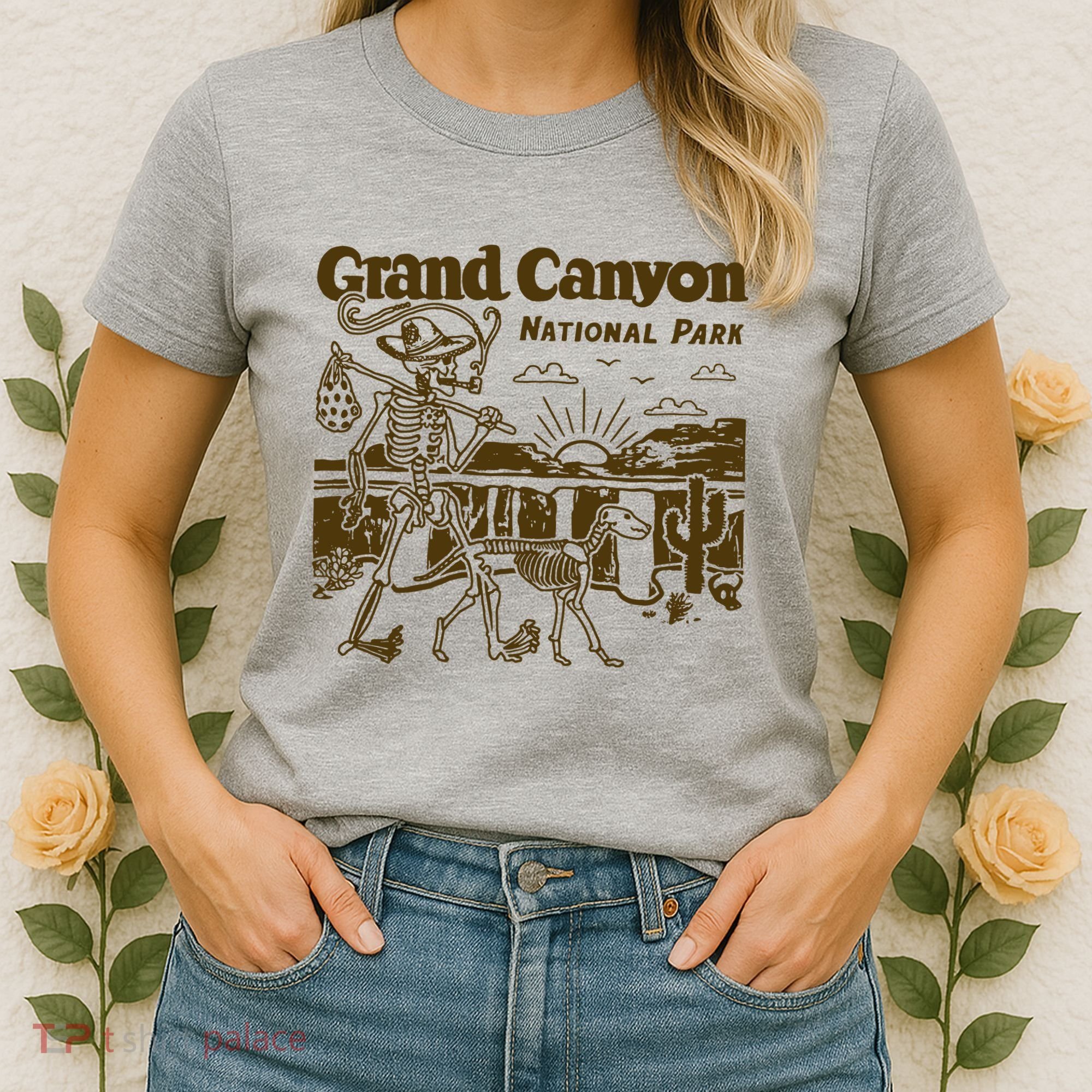 Grand Canyon National Park Monument Valley Funny Camping Women's T-Shirt