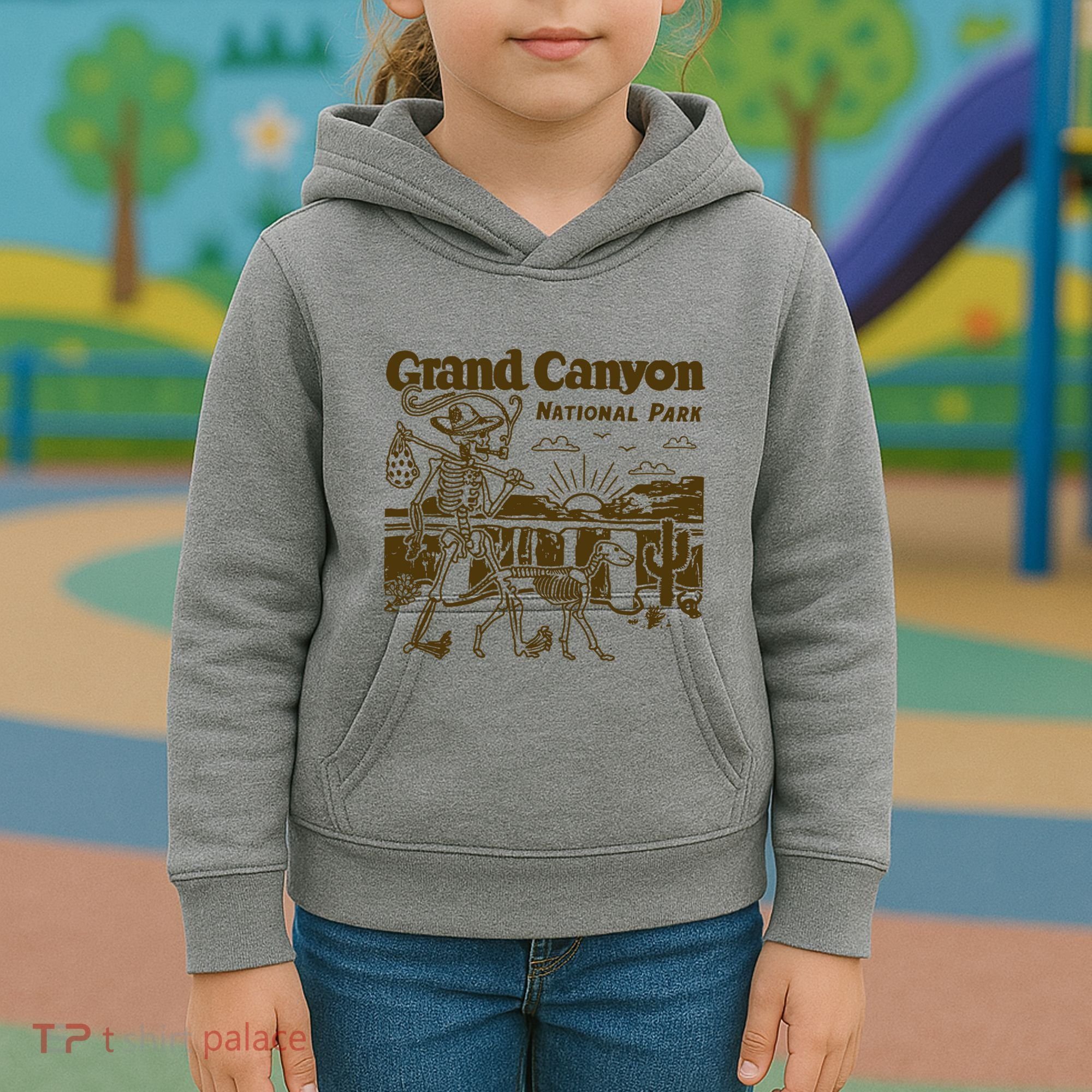 Grand Canyon National Park Monument Valley Funny Camping Kids Hoodie