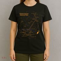 Grand Canyon National Park Trail Map Hiking Love T-Shirt thumb 4