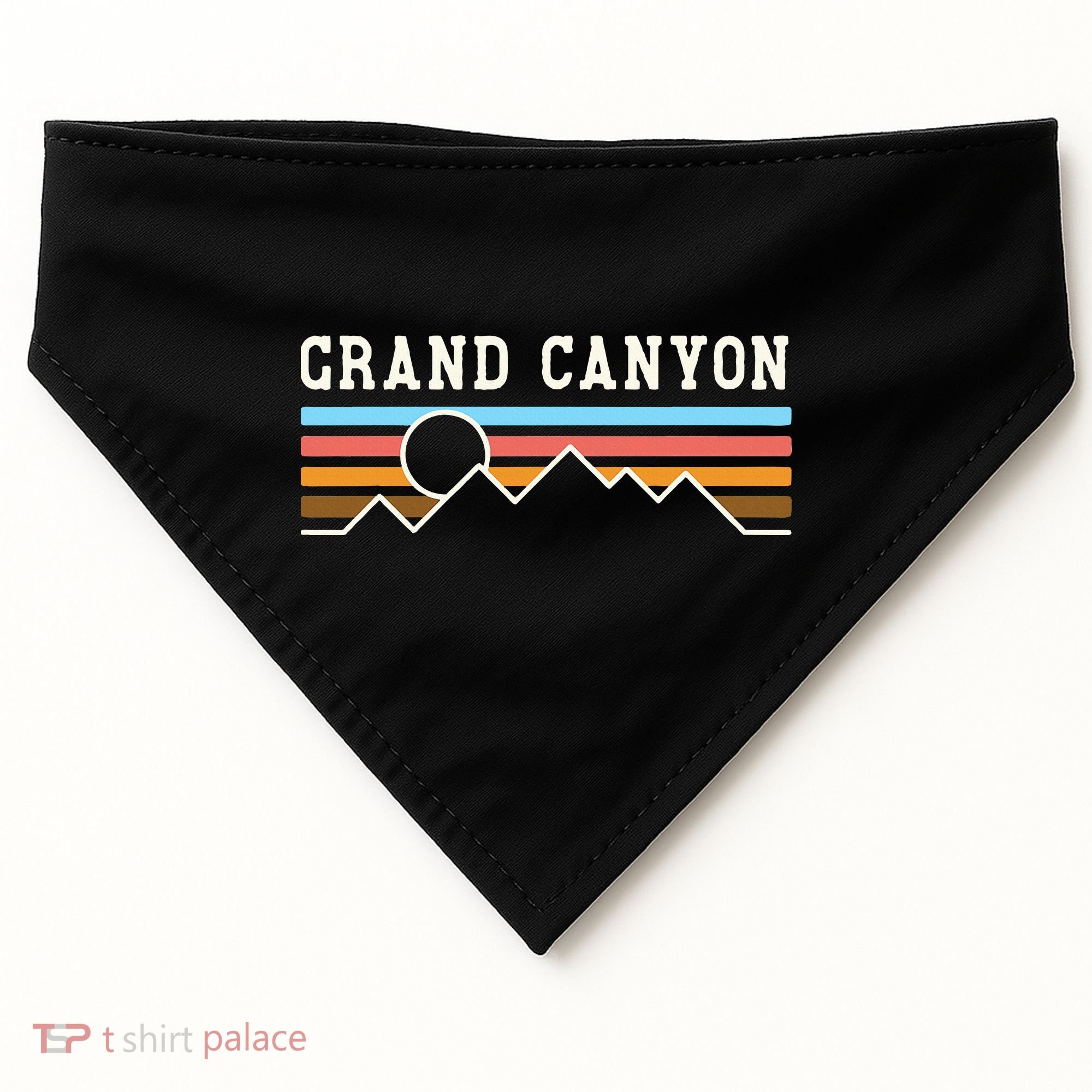 Grand Canyon National Park Retro Camping Hiking USA-Made Doggie Bandana