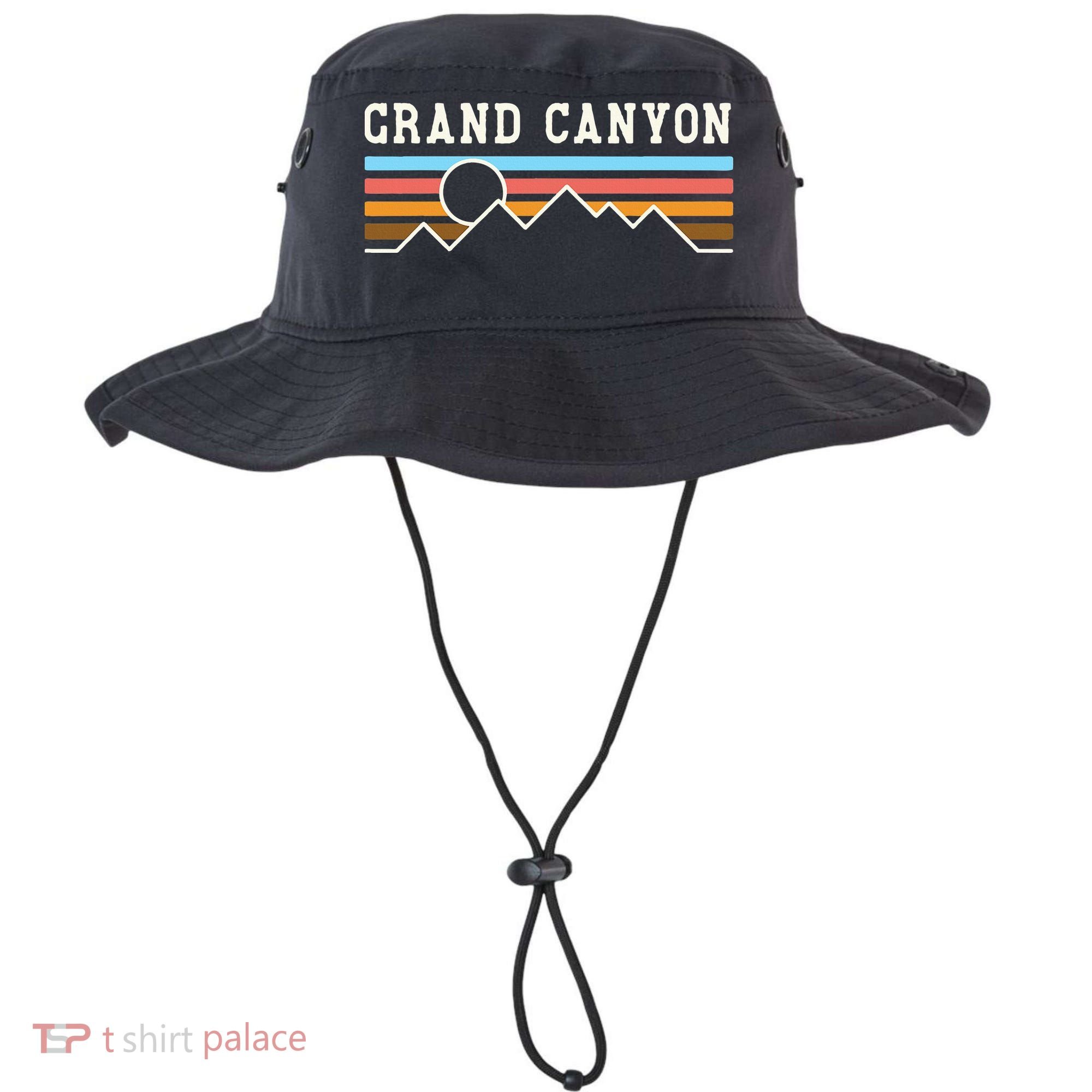 Grand Canyon National Park Retro Camping Hiking Bucket Hat