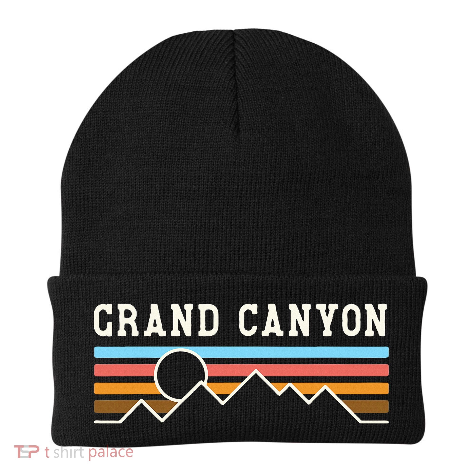Grand Canyon National Park Retro Camping Hiking Beanie
