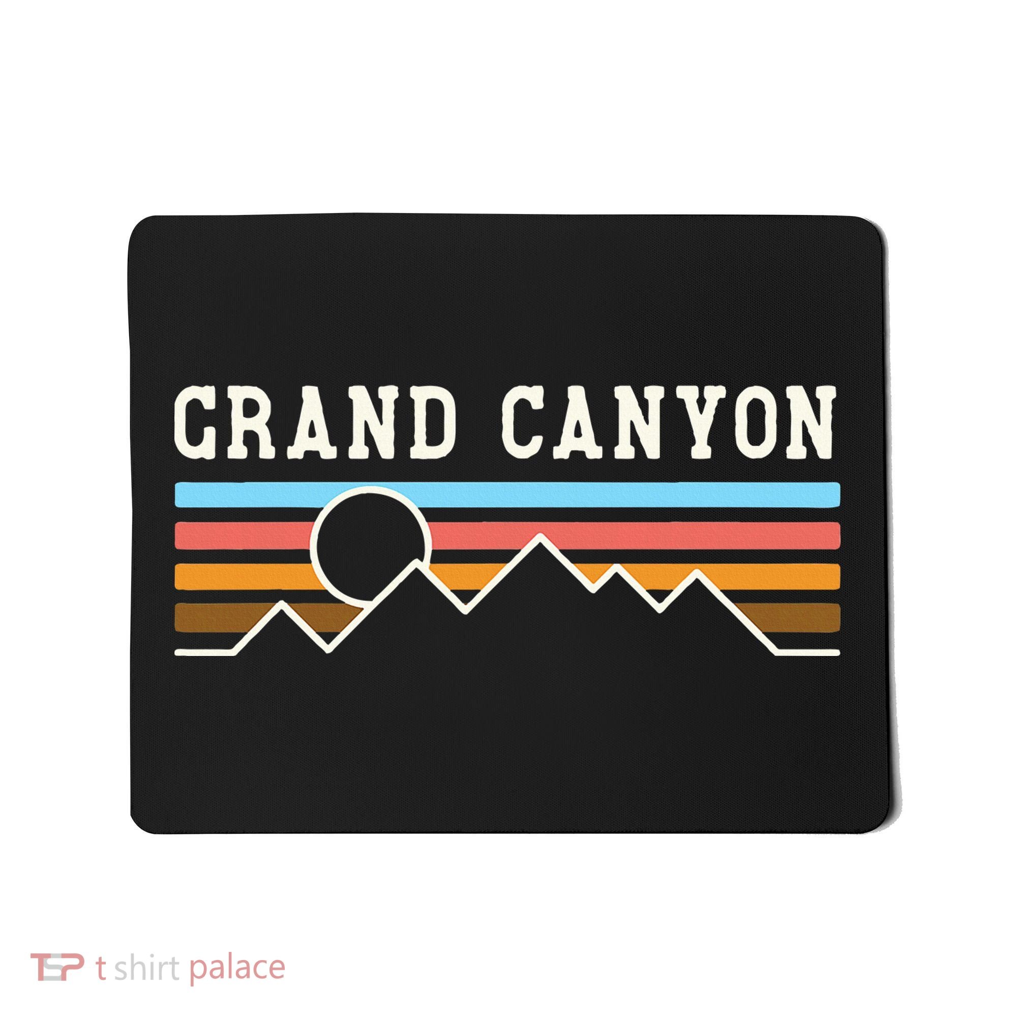 Grand Canyon National Park Retro Camping Hiking Mousepad
