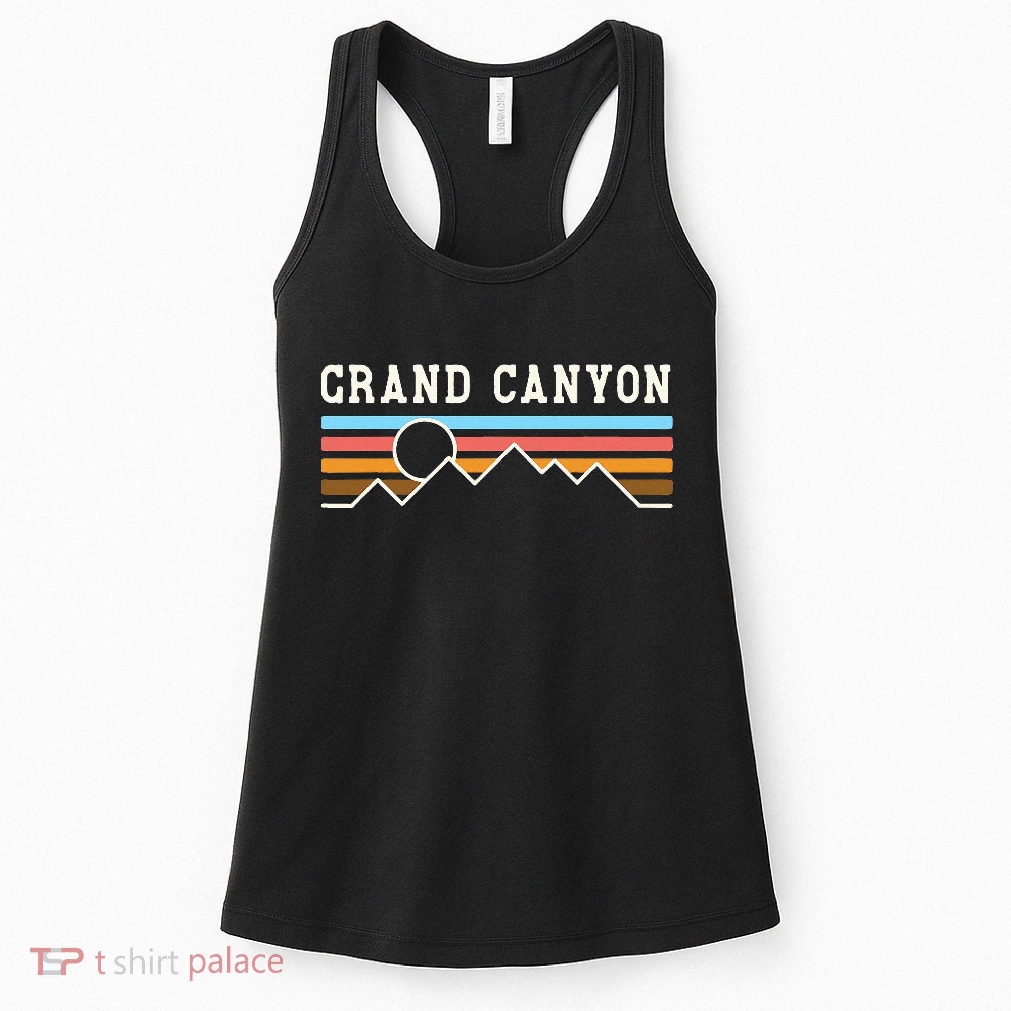 Grand Canyon National Park Retro Camping Hiking Women's Tank Top