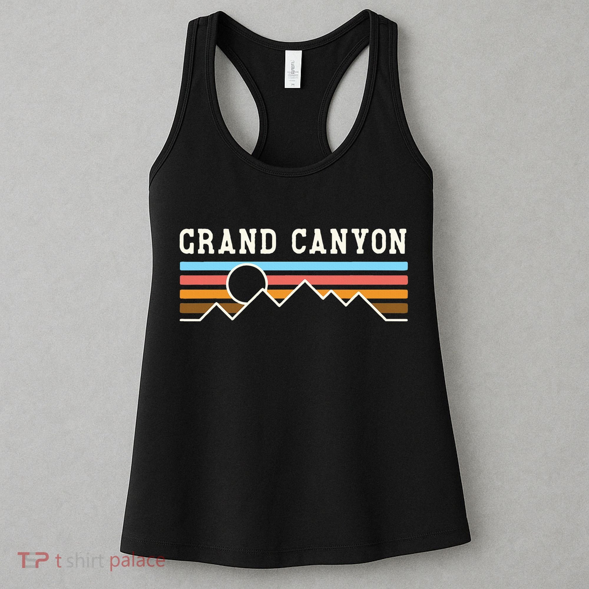 Grand Canyon National Park Retro Camping Hiking Women's Tank Top
