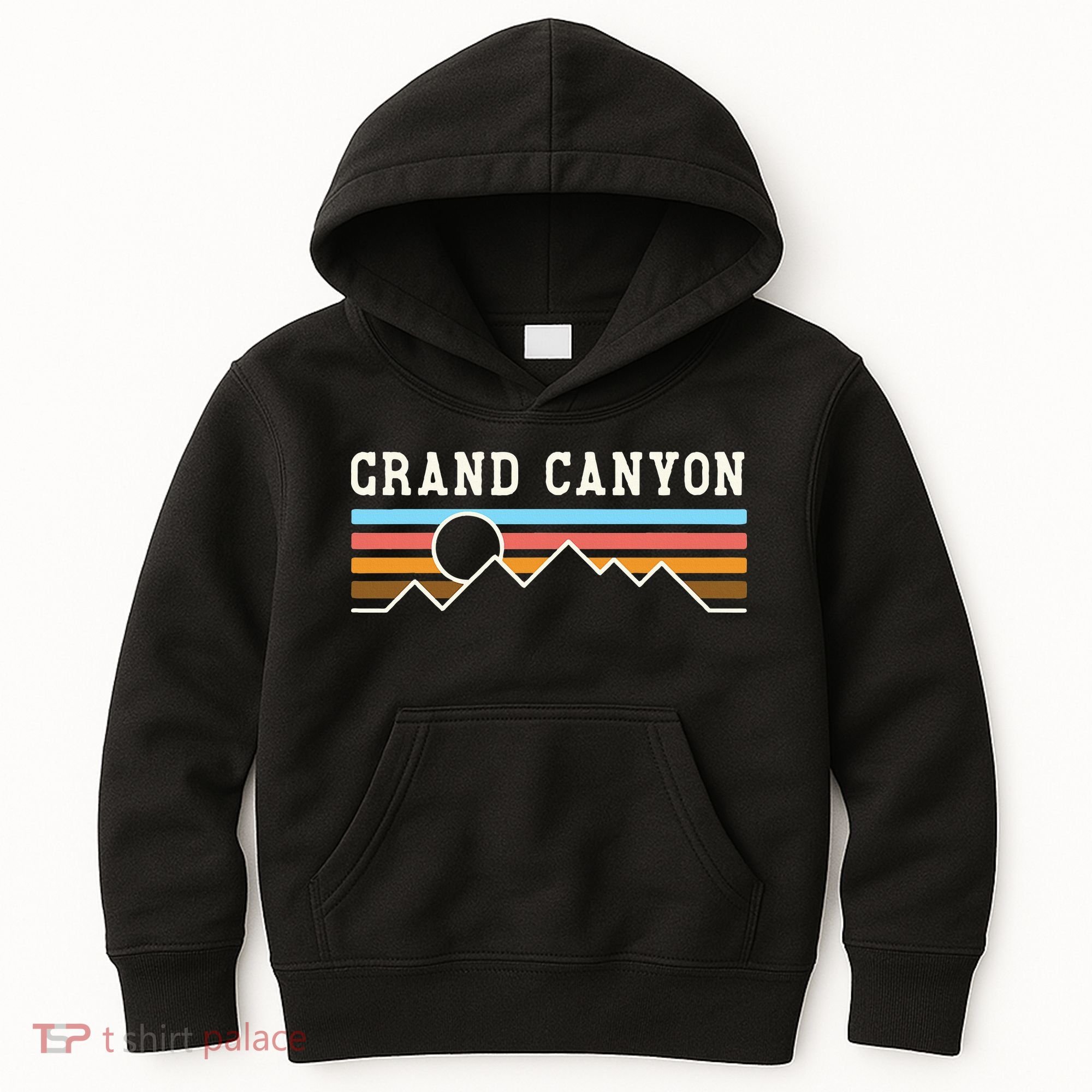 Grand Canyon National Park Retro Camping Hiking Kids Hoodie