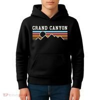 Grand Canyon National Park Retro Camping Hiking Kids Hoodie thumb 4