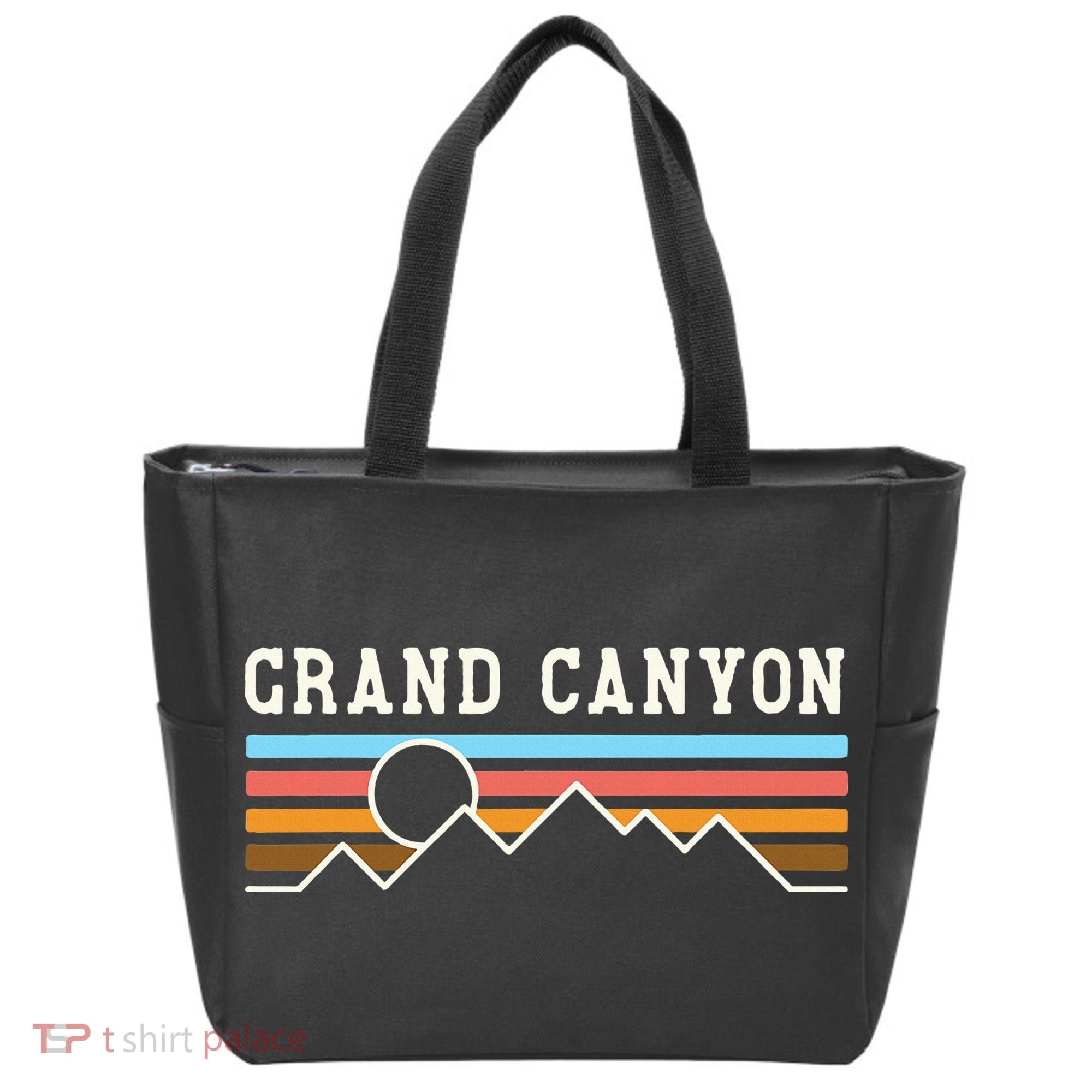Grand Canyon National Park Retro Camping Hiking Tote Bag