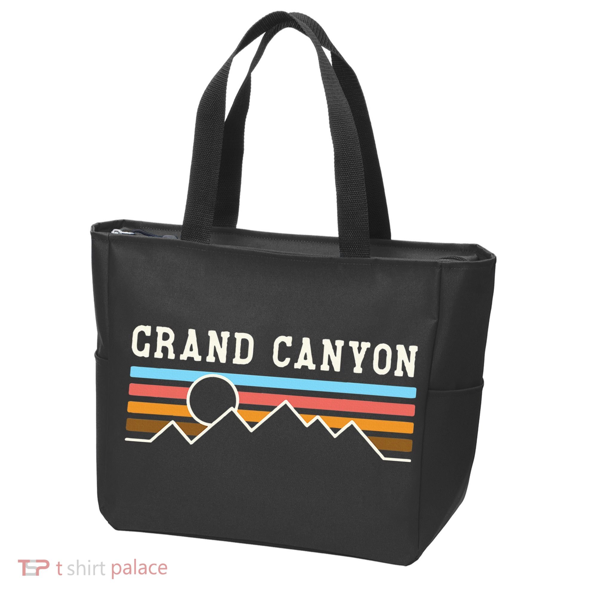 Grand Canyon National Park Retro Camping Hiking Tote Bag
