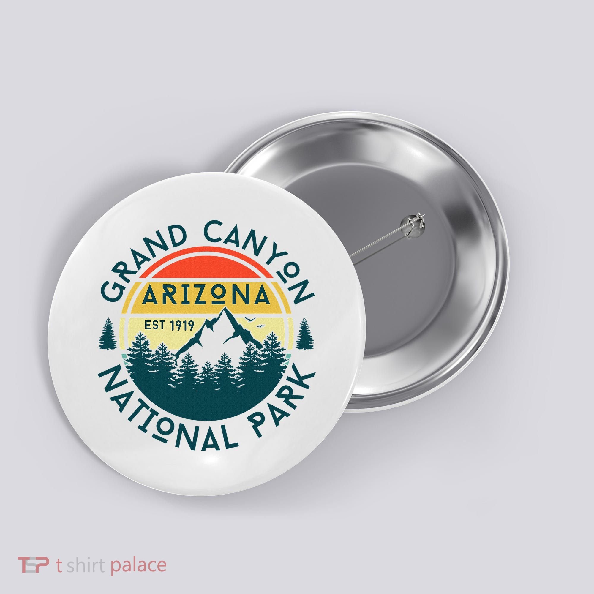 Grand Canyon National Park Arizona Nature Hiking Outdoors Button