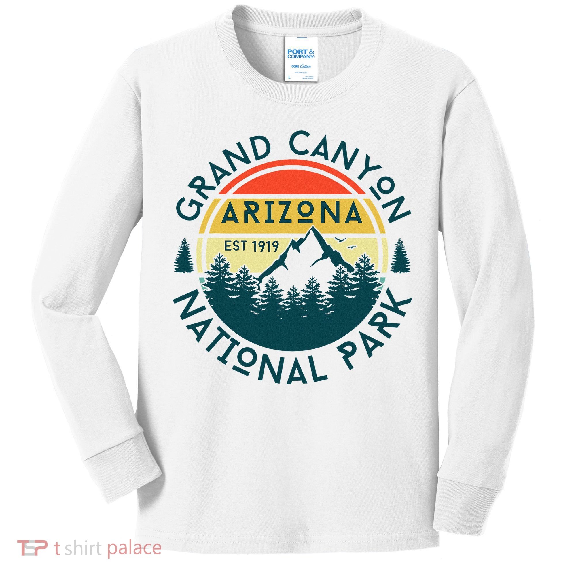 Grand Canyon National Park Arizona Nature Hiking Outdoors Kids Long Sleeve Shirt